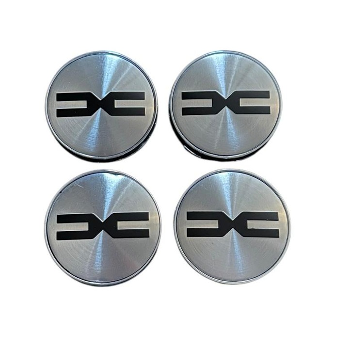 Комплект 4 капачки 60 мм Dacia DC Silver съвместими/резервни алуминиеви джанти