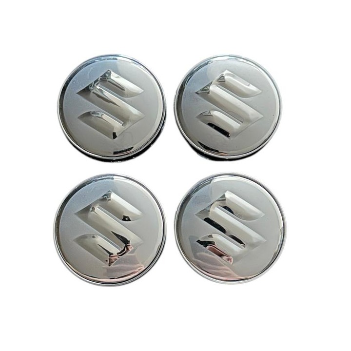 Set 4 capace roti 60mm Suzuki Argintii compatibil/inlocuitor janta aliaj