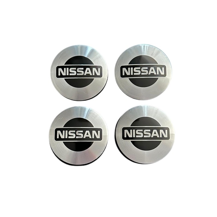 Set 4 capace roti 57mm exterior, 54mm interior Nissan compatibil/inlocuitor janta aliaj
