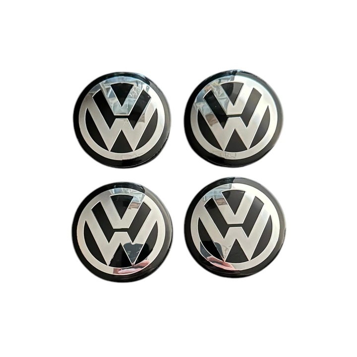 Set 4 capace roti 57mm exterior, 54mm interior VW compatibil/inlocuitor janta aliaj