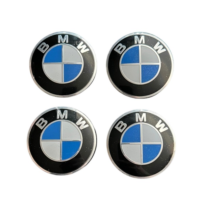 Set 4 capace roti 57mm exterior, 54mm interior BMW Albastru compatibil/inlocuitor janta aliaj