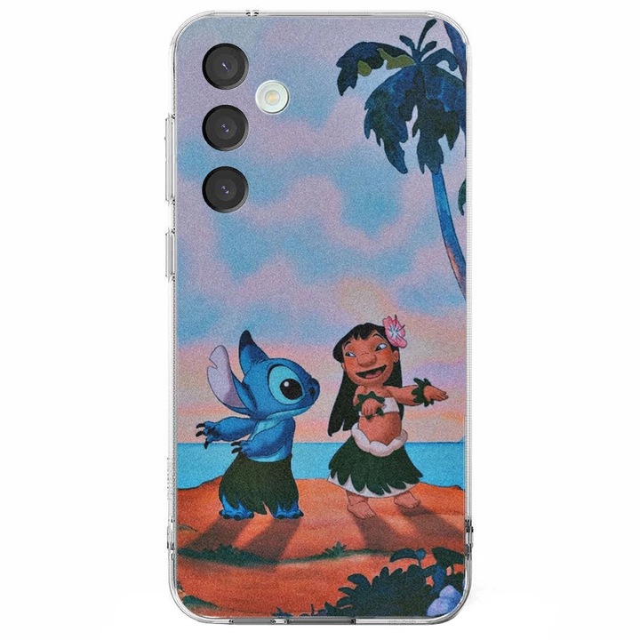 Калъф за телефон, съвместим със Samsung Galaxy A26, Viceversa, Retro Hula dance Lilo & Stitch pattern, Силикон, TPU