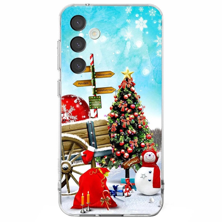 Husa telefon compatibila cu Samsung Galaxy A26, Viceversa, model Santa Journey, Silicon, TPU