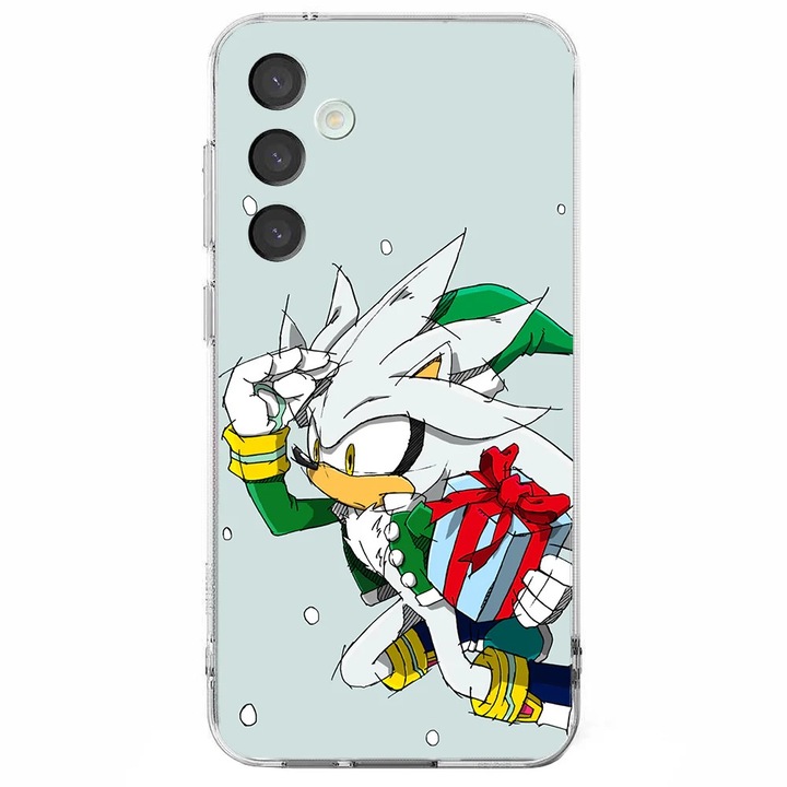 Калъф за телефон, съвместим с Samsung Galaxy S25 Plus, Viceversa, модел Silver Sonic, силикон, TPU