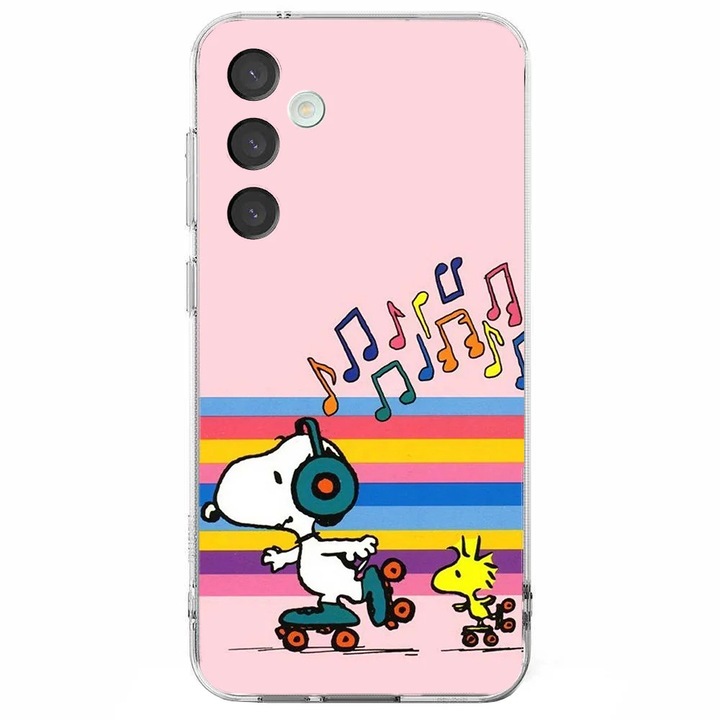 Husa telefon compatibila cu Samsung Galaxy A26, Viceversa, model Snoopy Roller Skating, Silicon, TPU