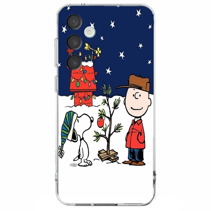 Husa telefon compatibila cu Samsung Galaxy A26, Viceversa, model Snoppy's Christmas Eve, Silicon, TPU