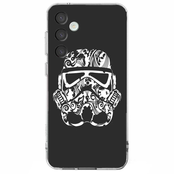 Husa telefon compatibila cu Samsung Galaxy A26, Viceversa, model Stormtrooper face tatoo, Silicon, TPU