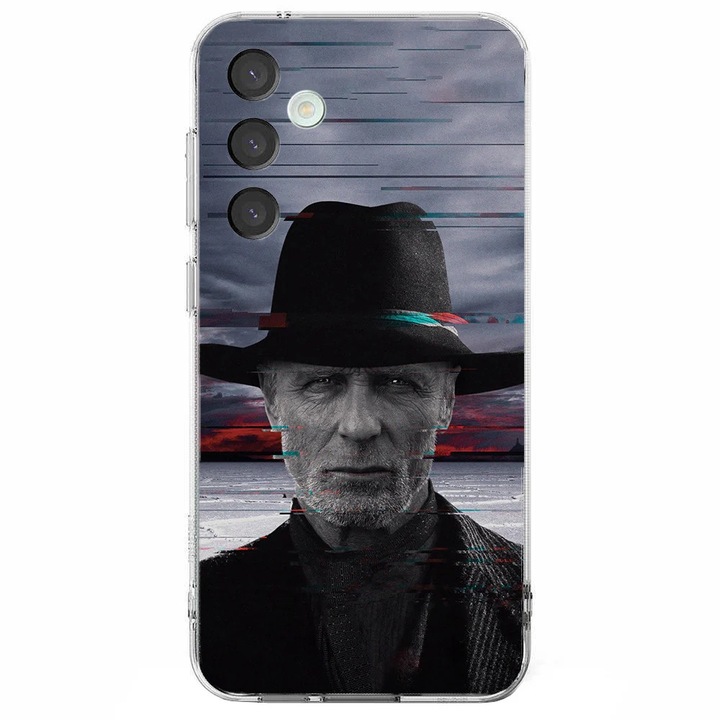 Husa telefon compatibila cu Samsung Galaxy A26, Viceversa, model The Man in Black Westworld, Silicon, TPU