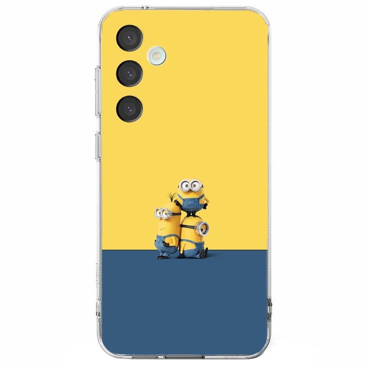 Husa telefon compatibila cu Samsung Galaxy S25 Plus, Viceversa, model The three minions, Silicon, TPU