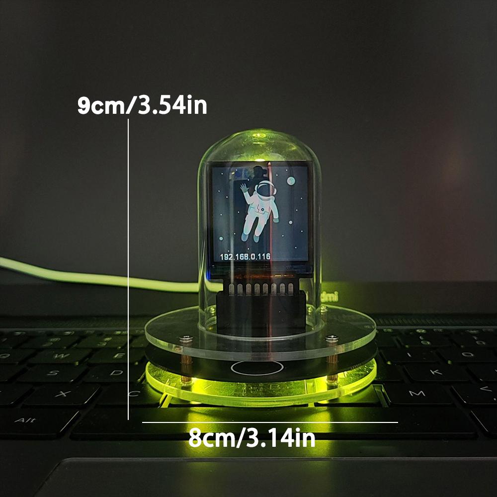 Nixie Computer Display Ceas Digital Smart Tub Nixie pentru PC, display LCD 1, 5 inch IPS ...