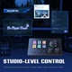 Stream Deck Macro Pad за компютър с тройни въртящи се копчета и 6 LCD бутона, USB-C, черен