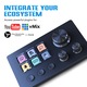 Stream Deck Macro Pad за компютър с тройни въртящи се копчета и 6 LCD бутона, USB-C, черен