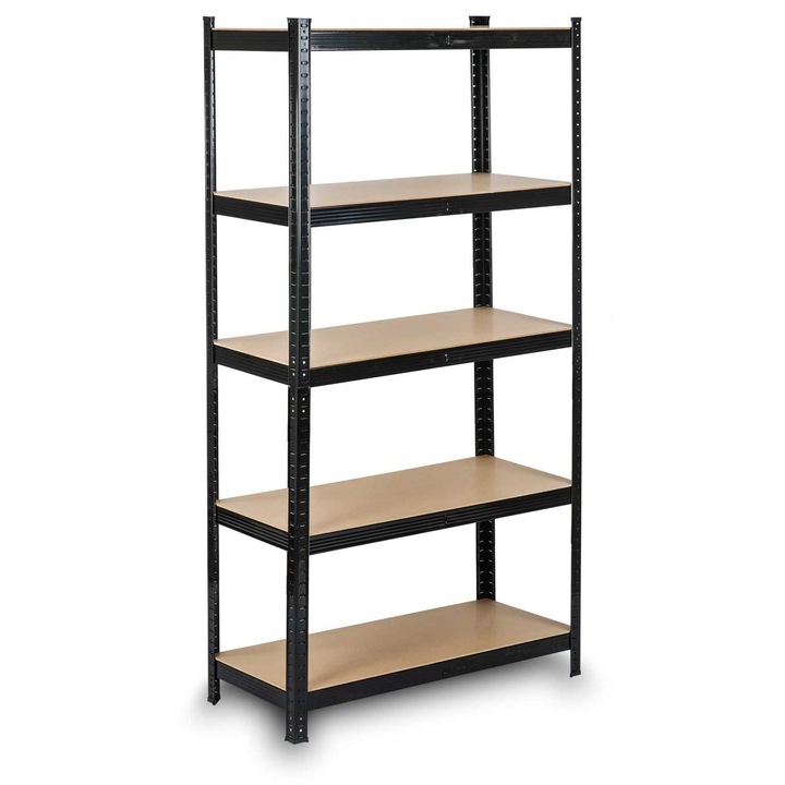 Humberg Fém ipari polcrendszer MDF lapokkal 180x90x40cm - 1325kg teherbírás
