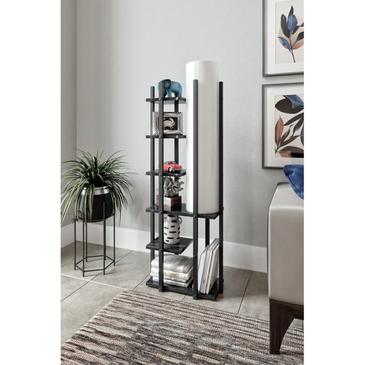 Moda állólámpa, fekete/fehér