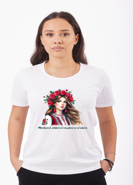 Női póló szerelem szimbólum mintával