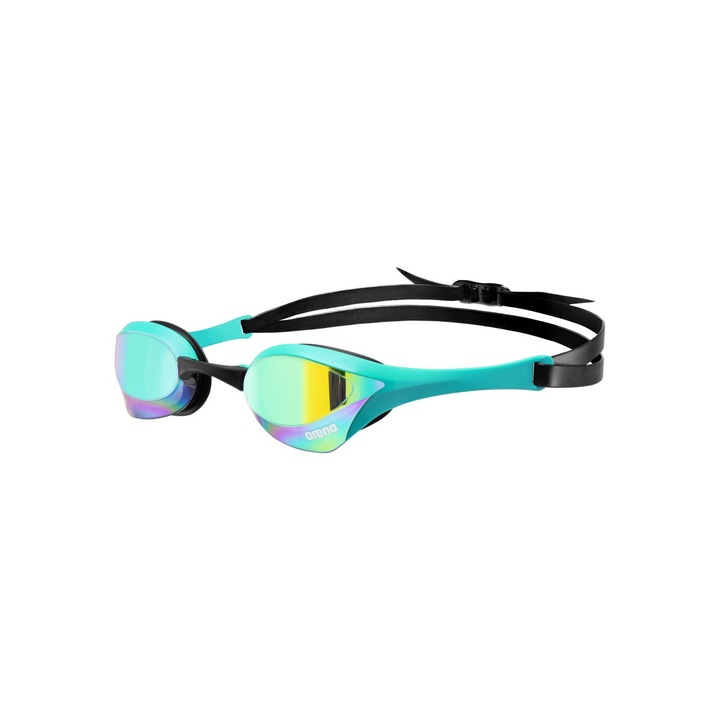 Очила за плуване Arena Cobra Ultra Swipe, огледални стъкла, технология Anti-Fog, зелени, размери 7x18.3x5cm