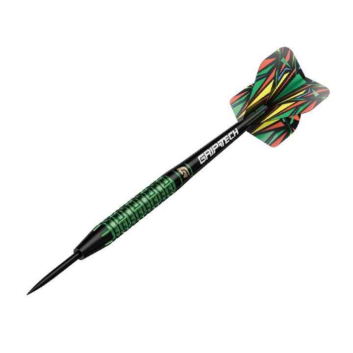 Комплект 3 броя стоманени стрелички GOAT Athlete Brass Green, 10 гр