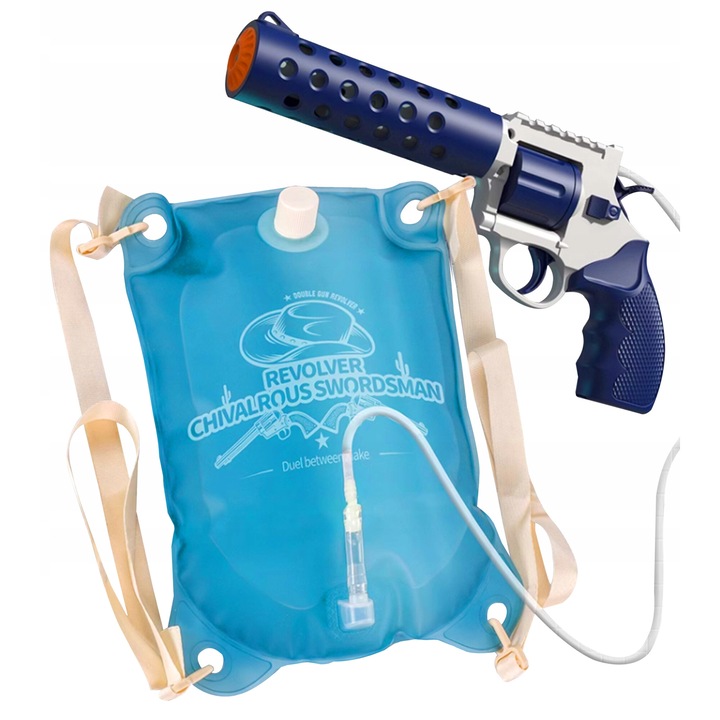 Pistol de apa cu rucsac, Gotel, 28.5x4x14.5 cm, multicolo