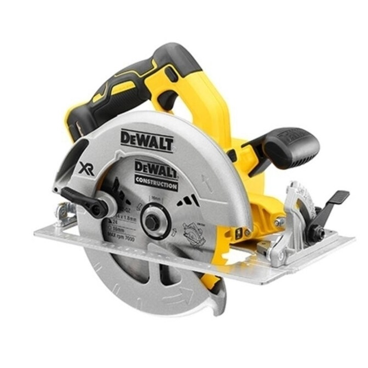 Fierastrau circular DeWALT DCS570N, 184 mm, 18V, 3,6 kg, taiere lemn, fara baterie si incarcator, set