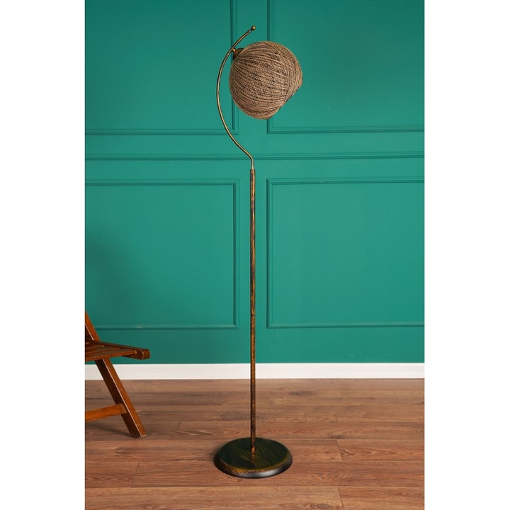 Lampadar Model Povimento-Jute, Negru