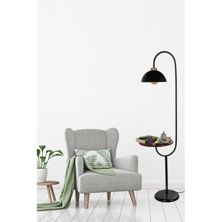 Lampadar Model Zumrut, Negru