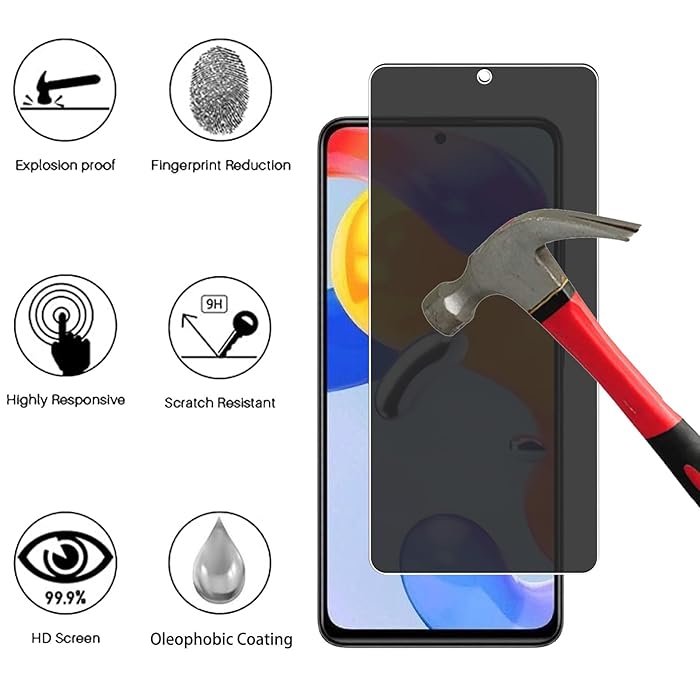 Set 2 Folii Privacy Compatibile cu Samsung Galaxy A54/ S23FE, Full Cover, 6D, Calitate Premium