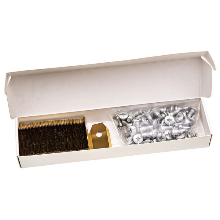 Lame pentru cositoare automata, CEDRUS Parts, set 90 bucati, 35x18x0,6mm