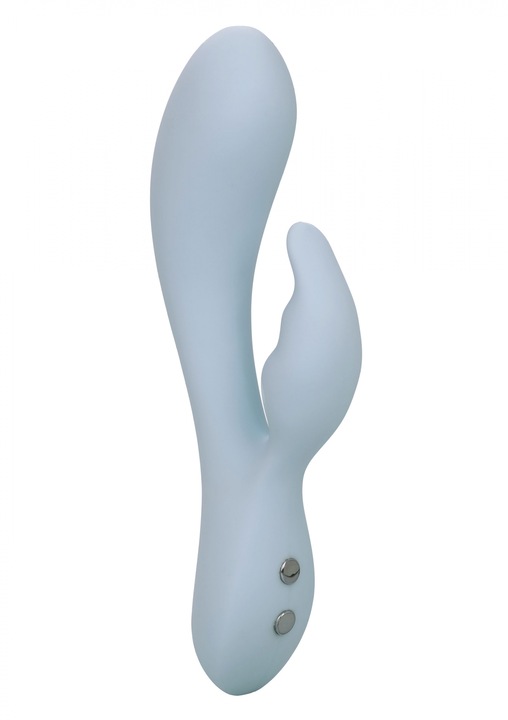 Vibrator dublu Contour Kali, 10 functii de vibratie, silicon, waterproof, 10,75x3,25cm