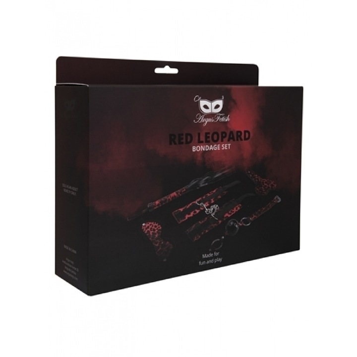 Set 5 piese BDSM Argus, Multicolor, 18x26x7 cm