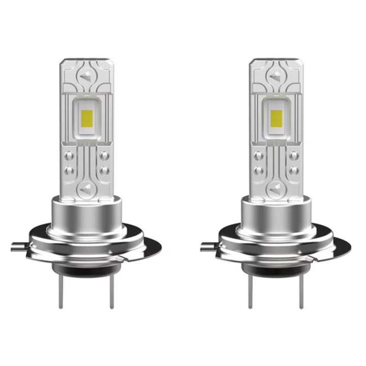 Комплект от 2 LED крушки H7, 55W, AutoREY® Super CSP студено бяла светлина 6500K, 16 000 лумена, 12V, без кабел