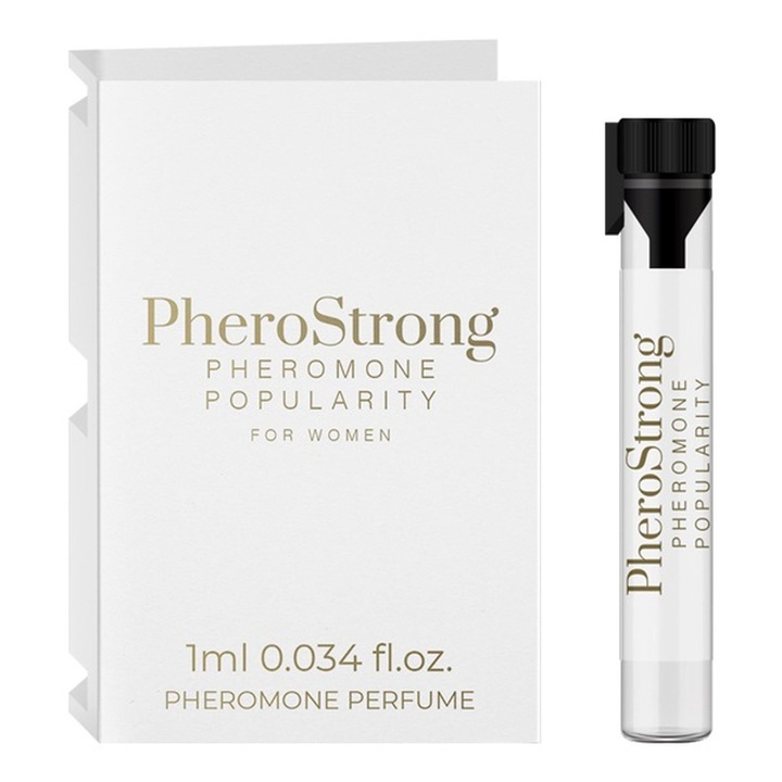 PheroStrong parfüm nőknek 1 ml, MEDICA, gyümölcsös és virágos jegyek, átlátszó szín