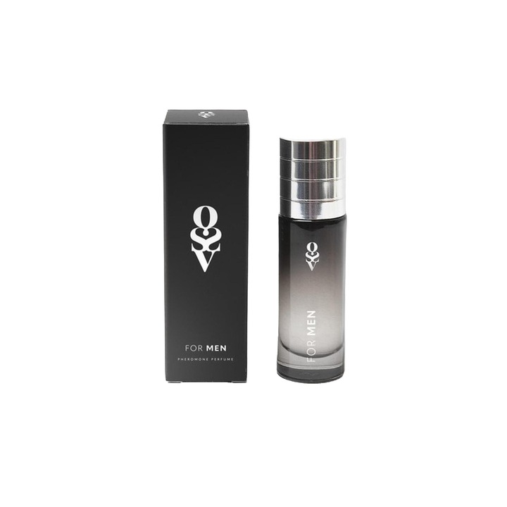 Мъжки парфюм Obsessive 10ml, с феромони, атрактивност, сив цвят