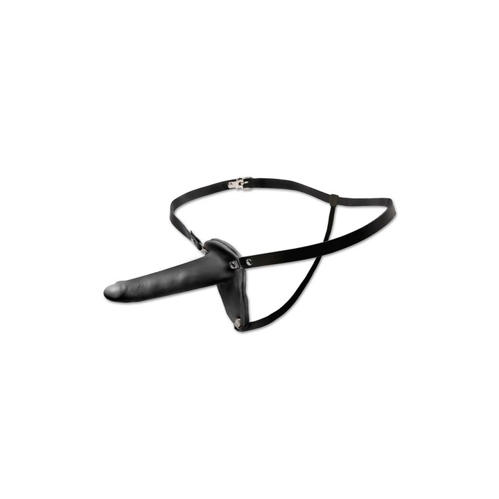 Страпон колан Pipedream, Поливинилхлорид/Латекс, Черен, Регулируем размер