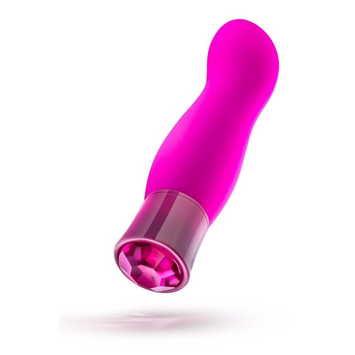 BLUSH vibrátor, 10 üzemmód, fűtés, 14 cm, vízálló, rózsaszín