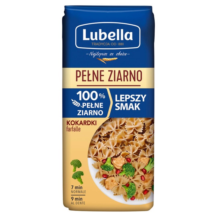 Paste Lubella cu cereale integrale 400g