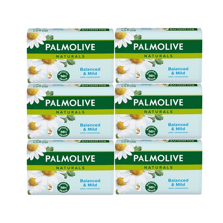 Pachet 2 X Sapun Palmolive Chamomile 6x90g