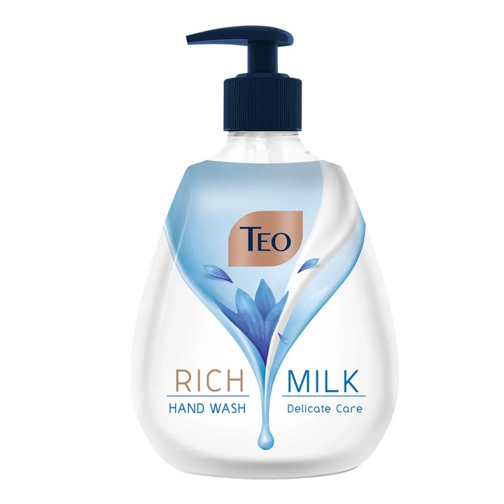 Опаковка от 2 X Teo Rich Milk Delicate Care течен сапун 400 мл