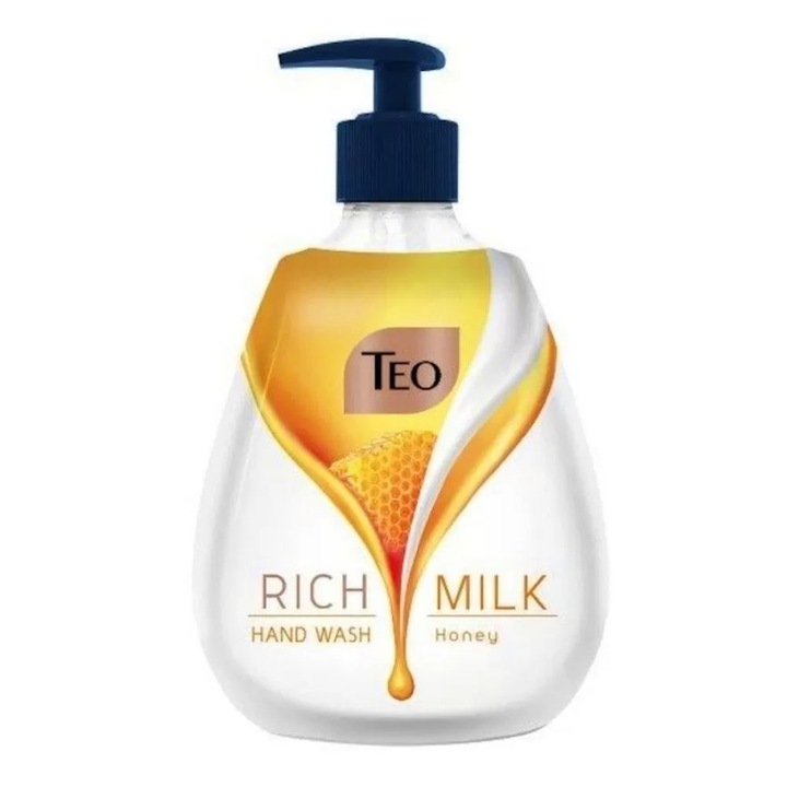 Опаковка от 3 X Teo Rich Milk Honey течен сапун 400 мл