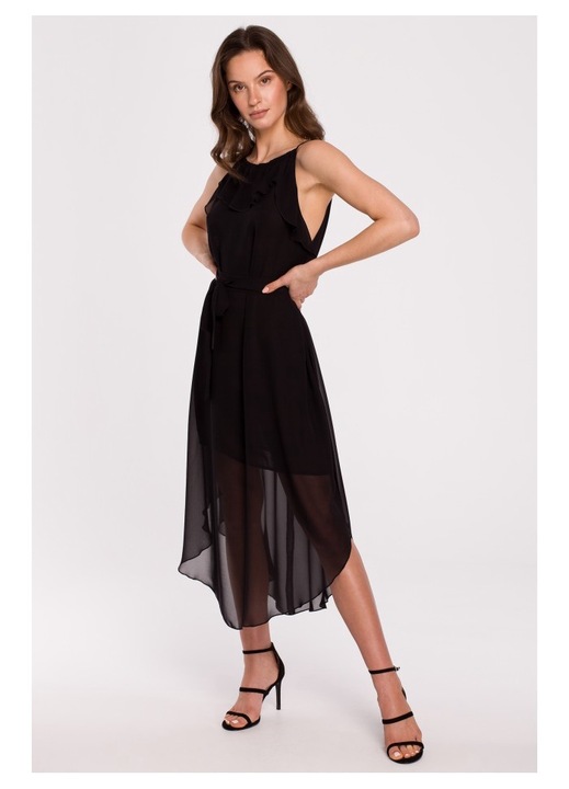 Nyakba kotheto ruha - fekete, Fekete