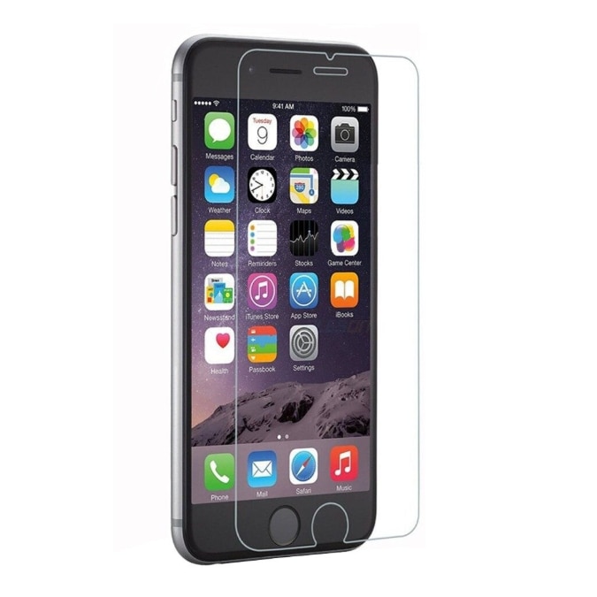 Folie sticla MatTech, compatibila cu iPhone 7 / 8 / SE 2020 / SE 2022, Case Friendly, 2.5 D, Grosime de 0.3mm, Duritate 9H, Anti-Fingerprint, Margini Rotunjite, Transparent