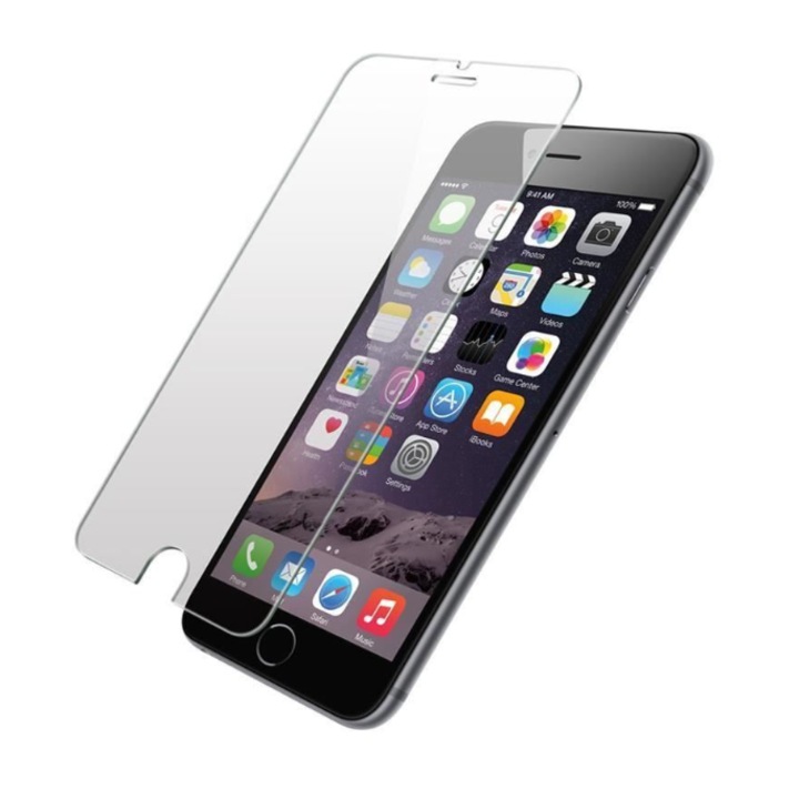 MatTech üvegfólia, kompatibilis az iPhone 7 / 8 / SE 2020 / SE 2022 telefonokkal, tokbarát, 2,5 D, 0,3 mm vastag, 9H keménység, ujjlenyomat-mentes, lekerekített élek, átlátszó