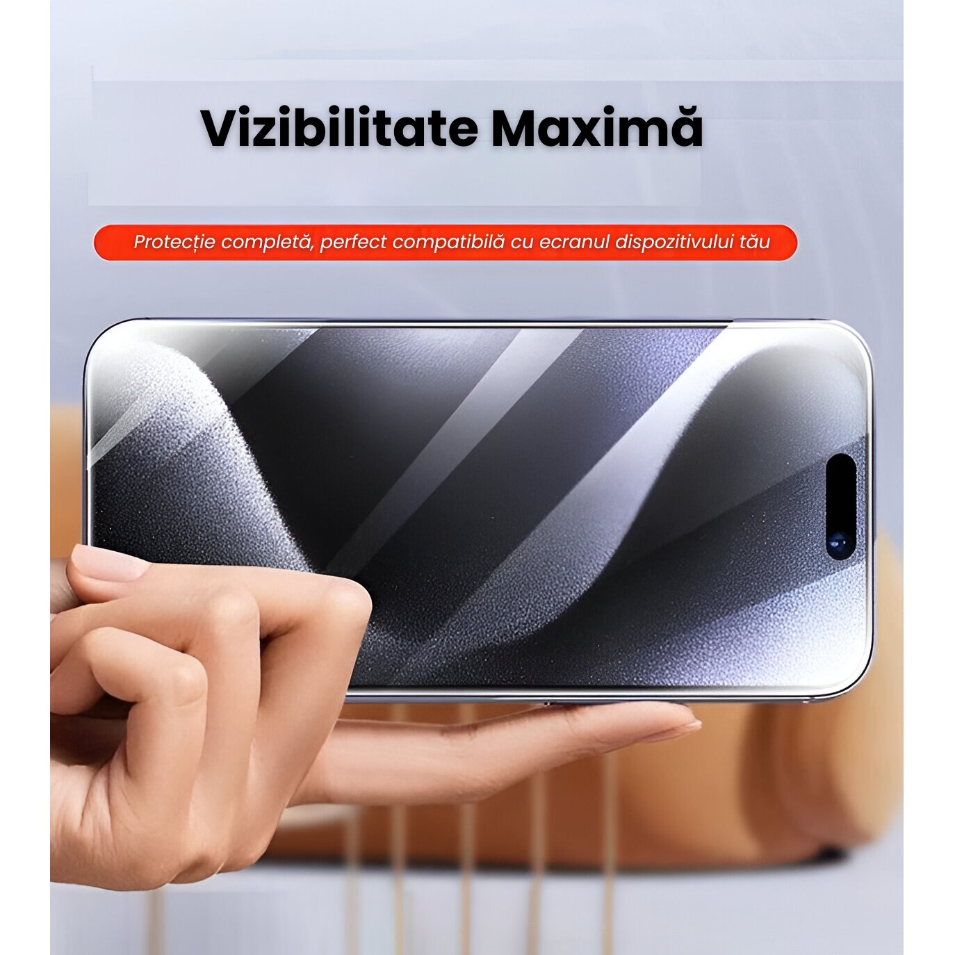 Set 2 Folii Transparent Glass, Compatibil cu Iphone 16 ProMax, Sticla Securizata, Gorila X instalare usoara cu dispozitiv EASYAPP pentru indepartarea prafului, Anti-zgarieturi, Anti-amprenta, Anti-explozie, Anti-soc, Anti-ulei, Anti-orbire