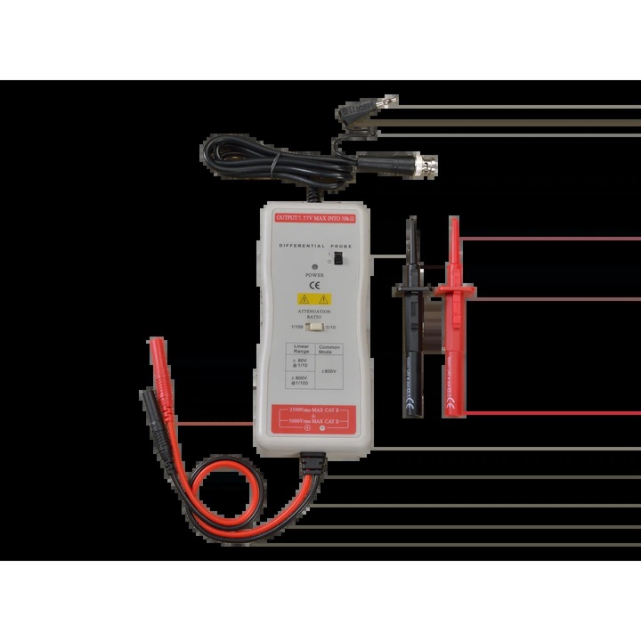Sonda pentru osciloscop, activa, diferentiala, pentru Analiza Avansata,100MHz, 1000:1, 2m