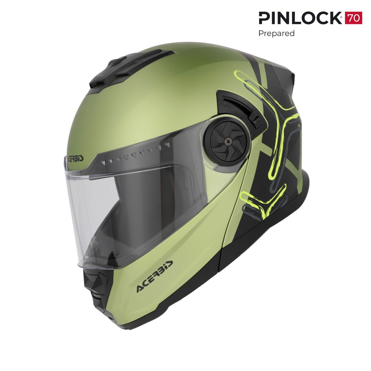 Casca Moto, Acerbis, Flipup Rider Graphic, XL Verde - eMAG.ro