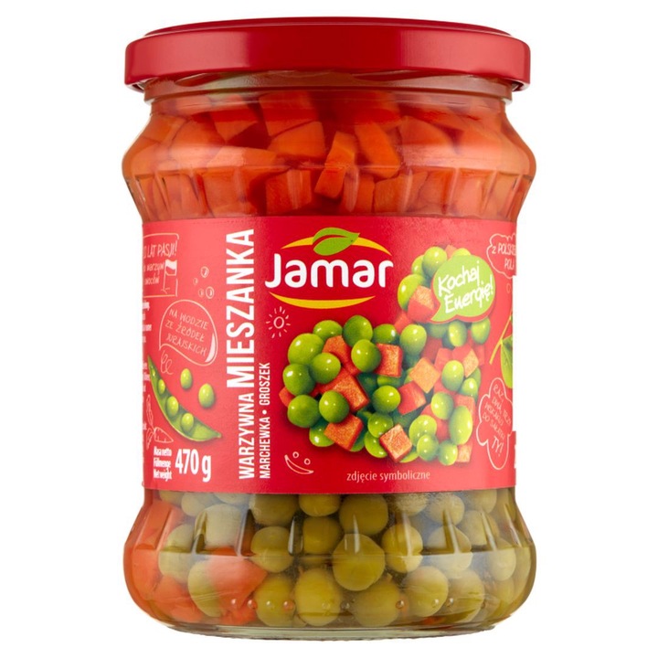 Mix de legume Jamar, morcovi si mazare 470 g