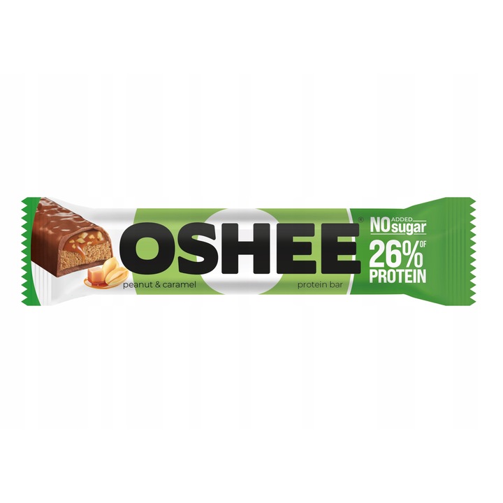 Baton proteic Oshee cu nuci si caramel 49 g