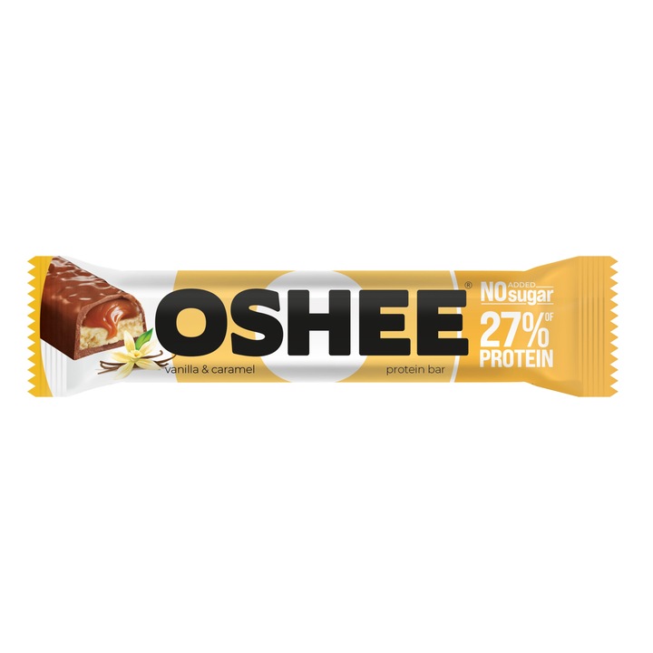 Baton proteic Oshee vanilie & caramel 49 g