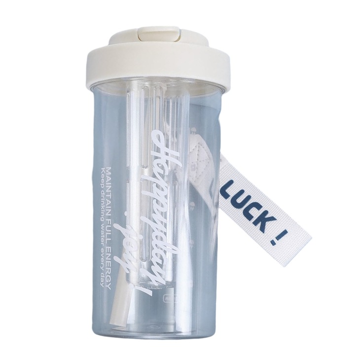 Vizespohár szívószállal, beépített teafőzővel, 700 ml, Enforose