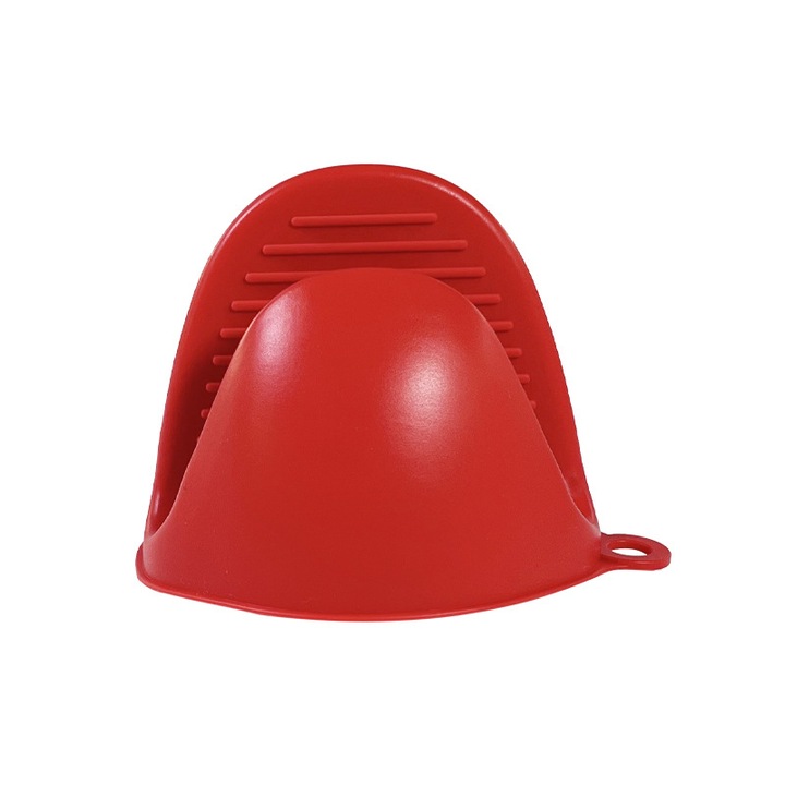 Hőálló szilikon konyhai kesztyű, 1 pár, csúszásmentes, kék