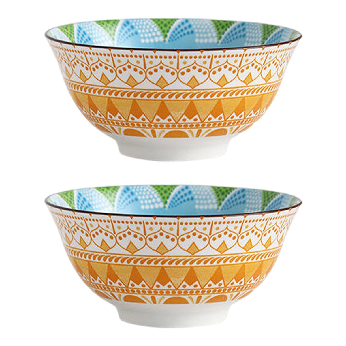 Set boluri ceramice colorate 16x7.6cm, 700ml - eMAG.ro
